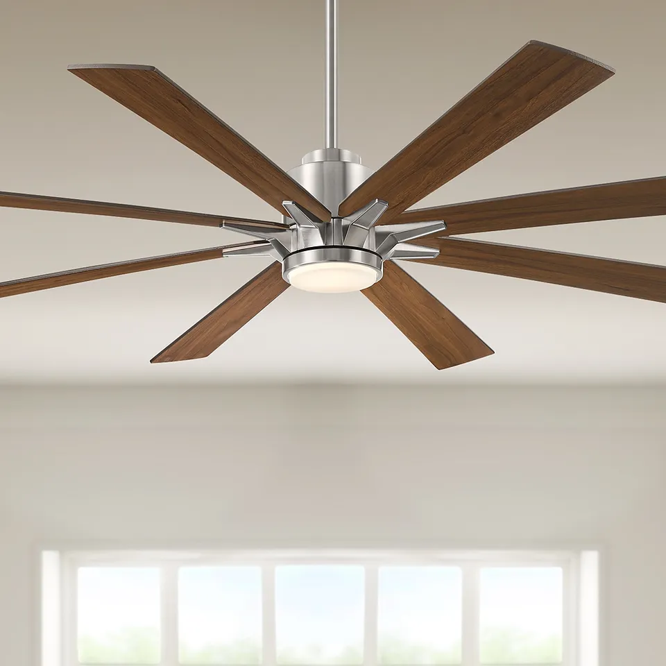 68" Casa Vieja X-Air Brushed Nickel CCT LED Ceiling Fan with Remote