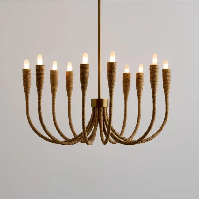 Iiona Small Fiber Chandelier Light 25.6"