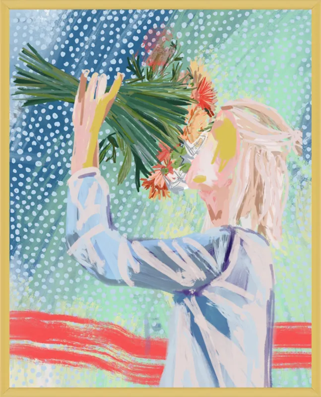 I like to stop and smell the roses  by Jamie Corley for Artfully Walls