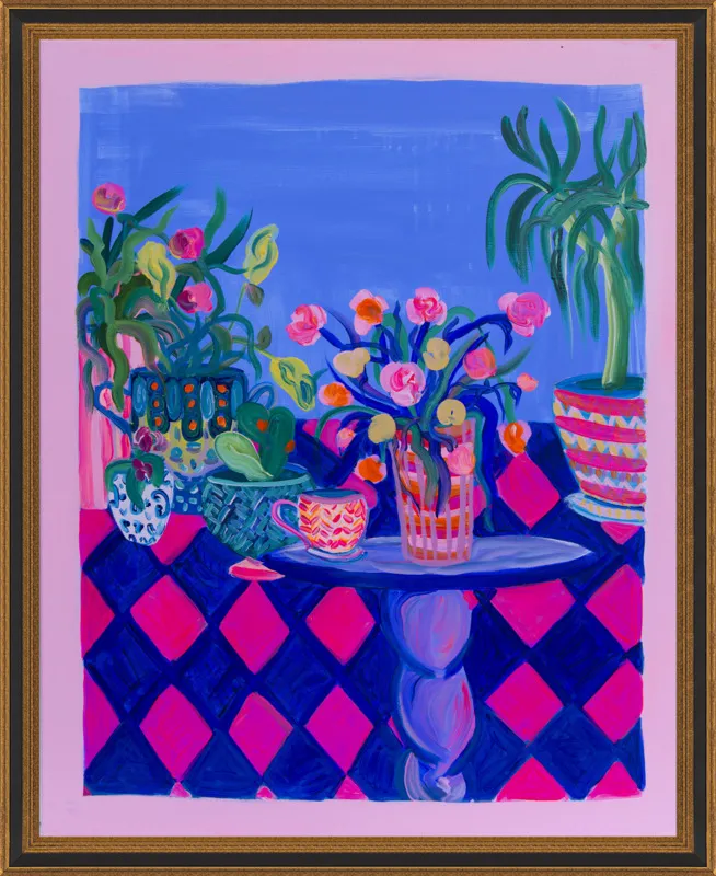 Pots and Plants painting by Davina Shefet for Artfully Walls