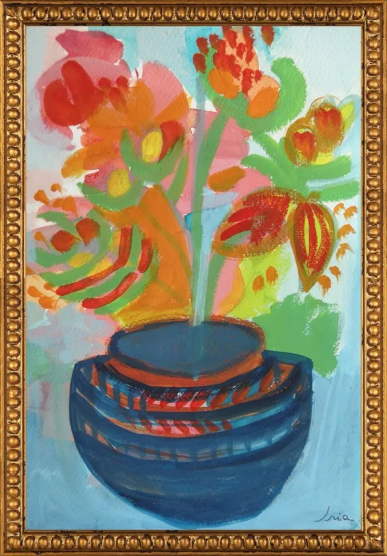 Red Flowers by Iria Fernandez Alvarez for Artfully Walls