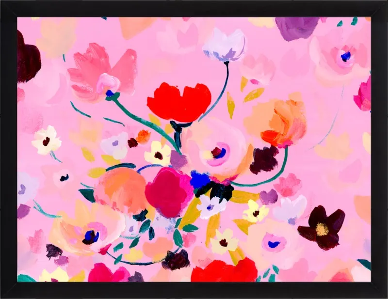 Pink Posey by KT Smail for Artfully Walls