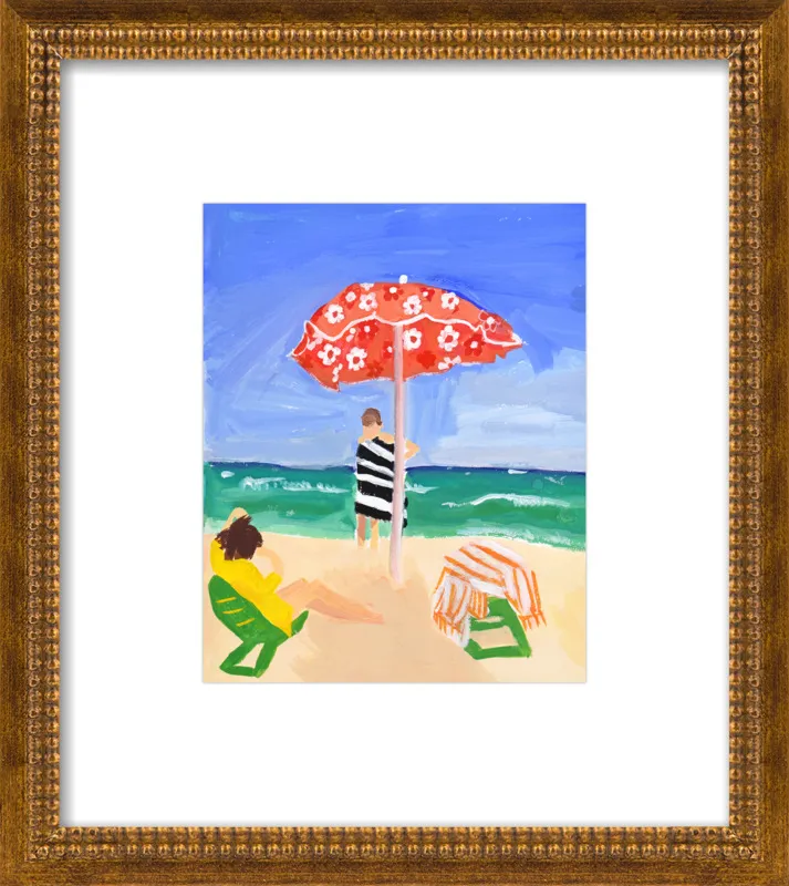 Italian Beach Umbrella by Jackie Mancuso for Artfully Walls