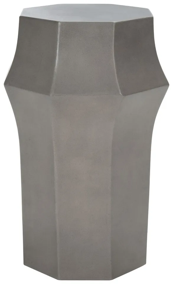 Klaudia Concrete Accent Table - Dark Grey