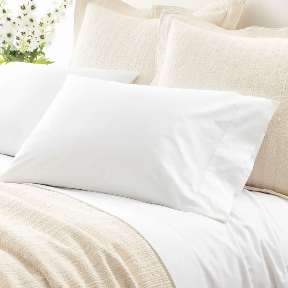 Classic Hemstitch White Pillowcases (Pair)