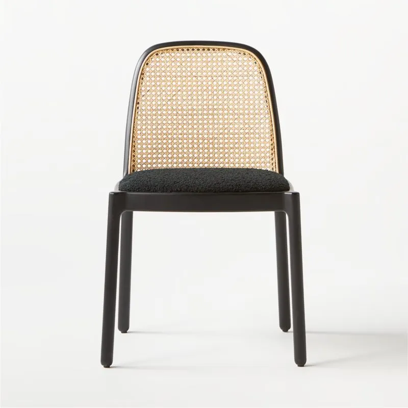 Nadia Black Cane Dining Chair