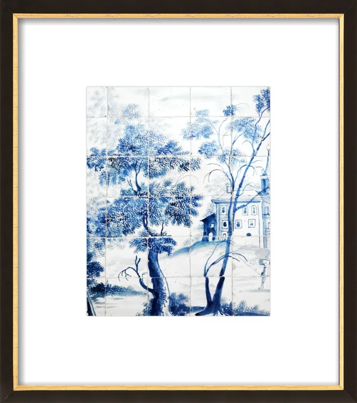 Lisbon Blue Tiles Two by Lupen Grainne for Artfully Walls