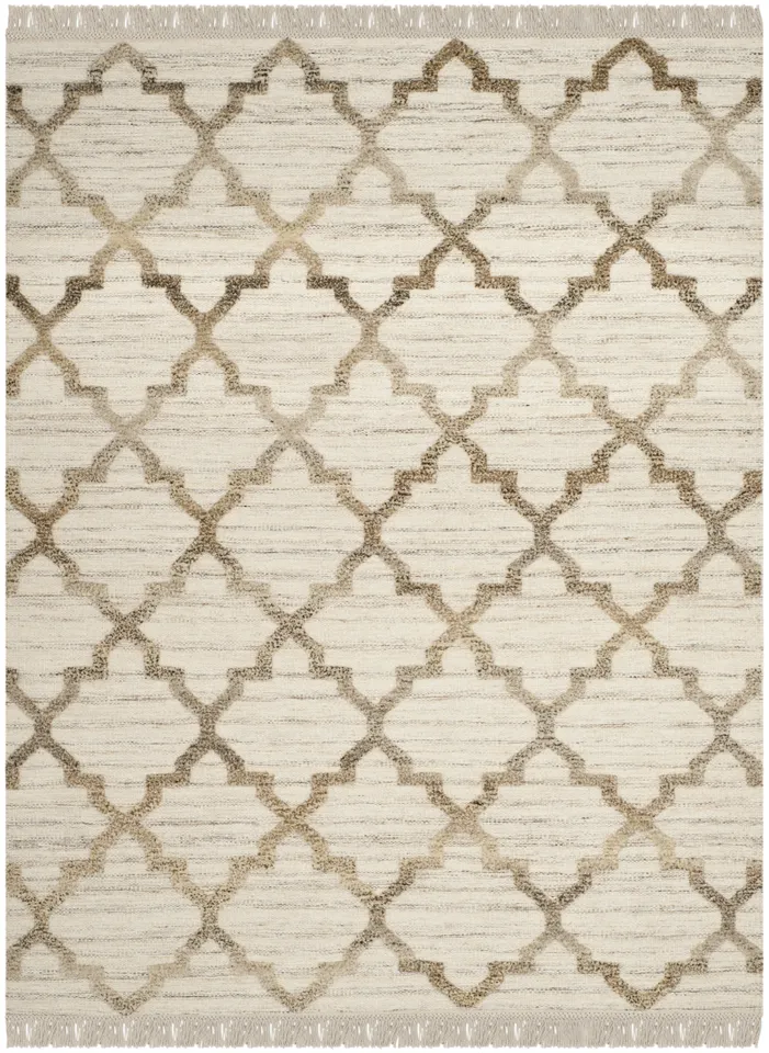 Arlo Home Hand Knotted Area Rug, KNY825A, Natural,  9' X 12'