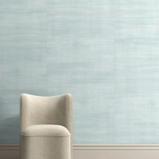 Savannah Celadon Green Sisal Grasscloth Wallpaper