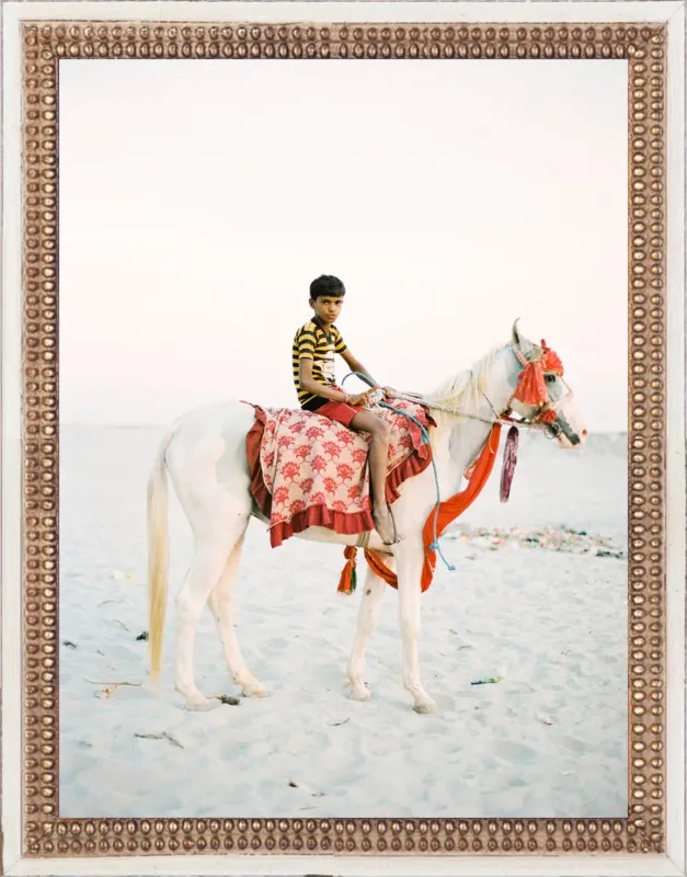 Boy on Horse by Andrew Jacona for Artfully Walls