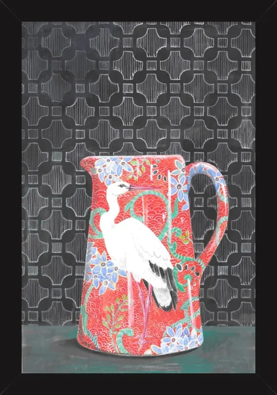 Red Vase by Miri Eshet for Artfully Walls