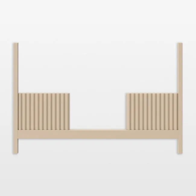 Babyletto Moab Taupe Wood Toddler Bed Rail