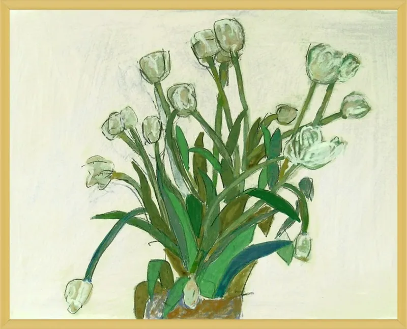 viridiflora tulip by Liz Innvar for Artfully Walls