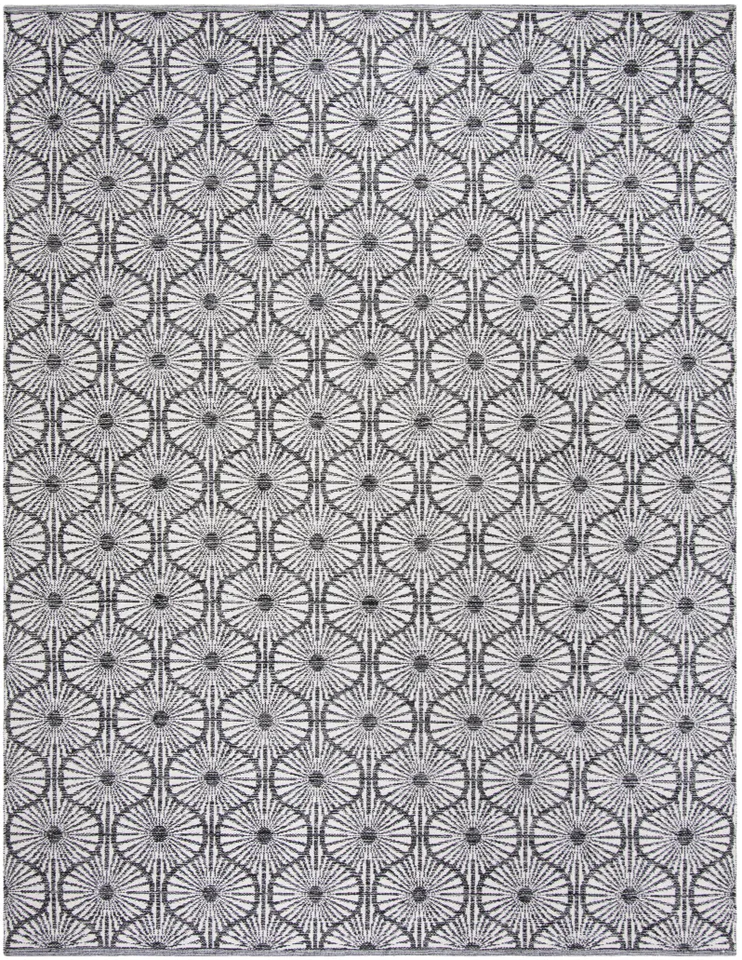 Arlo Home Hand Woven Area Rug, MTK606A, Black/Ivory,  8' X 10'