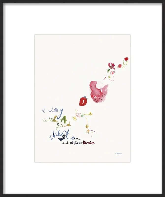 Strawberry Summer Storm by META WRABER for Artfully Walls