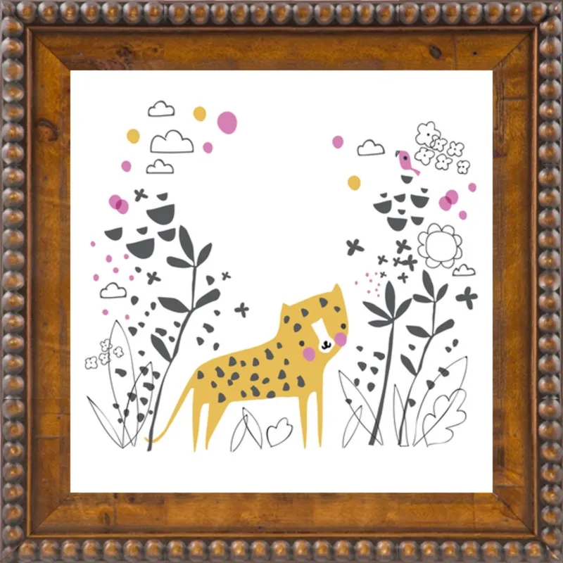 Little jungle leopard by Lizzie Mackay for Artfully Walls