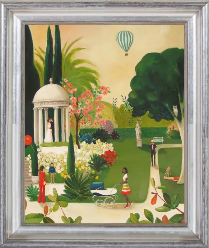 A Fainting in the Botanical Gardens by Janet Hill for Artfully Walls