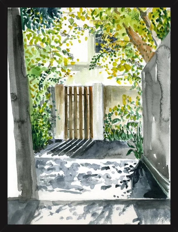 Garden Gate by Miri Eshet for Artfully Walls