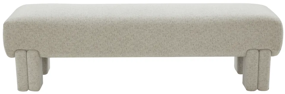 Leslee Upholstered Bench - Taupe