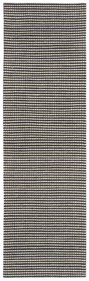 Arlo Home Hand Woven Area Rug, NAT801E, Ivory/Black,  2' 3" X 8'