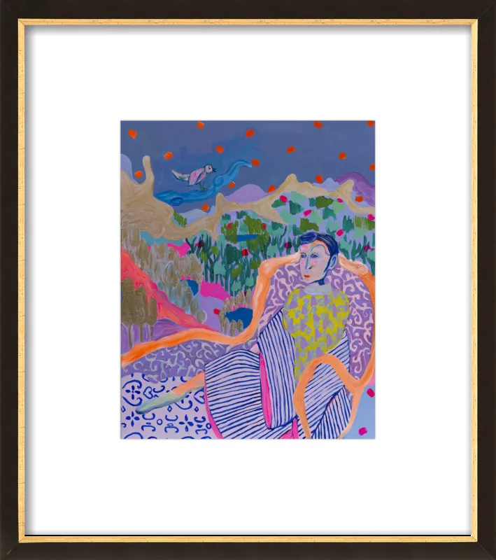 "The Nightingale" illustration by Davina Shefet for Artfully Walls
