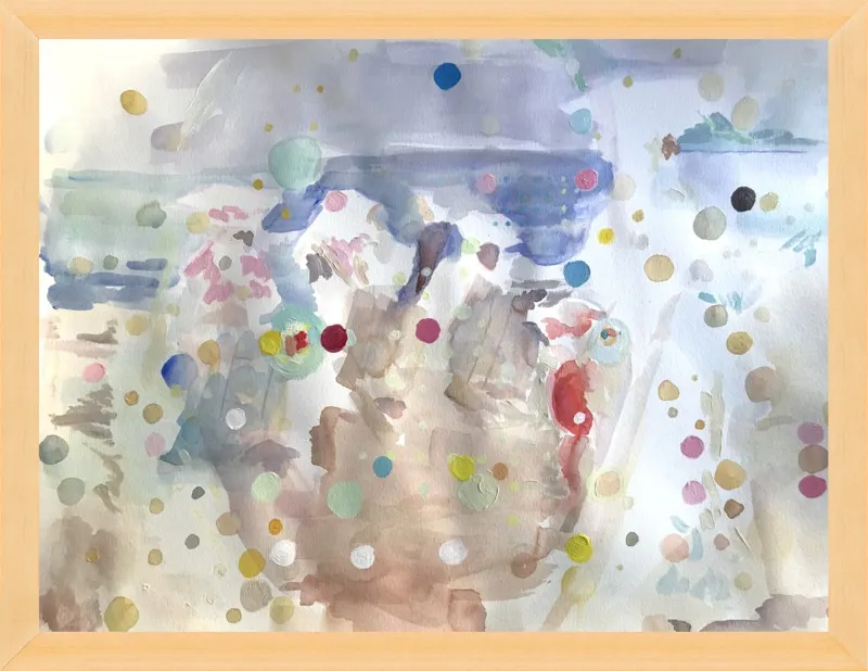 Beach scene (from memory)  by Hannah Dean for Artfully Walls