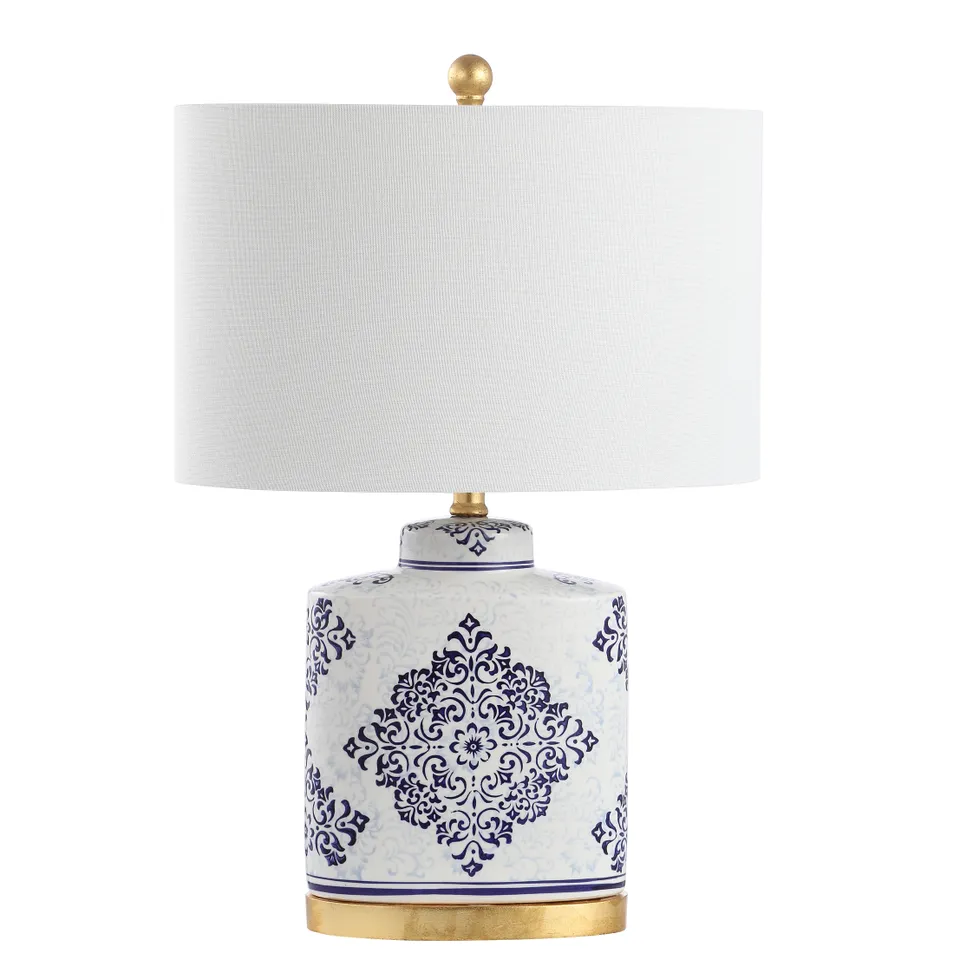 Kamdyn Table Lamp, Set Of 2 - Blue / White