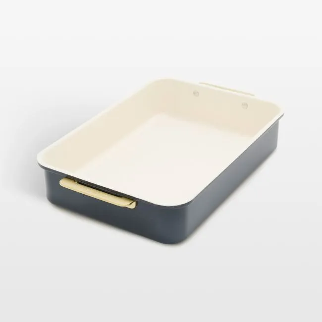 GreenPan Reserve Healthy Ceramic Nonstick Bakeware Rectangular Cake Pan in Oxford Blue