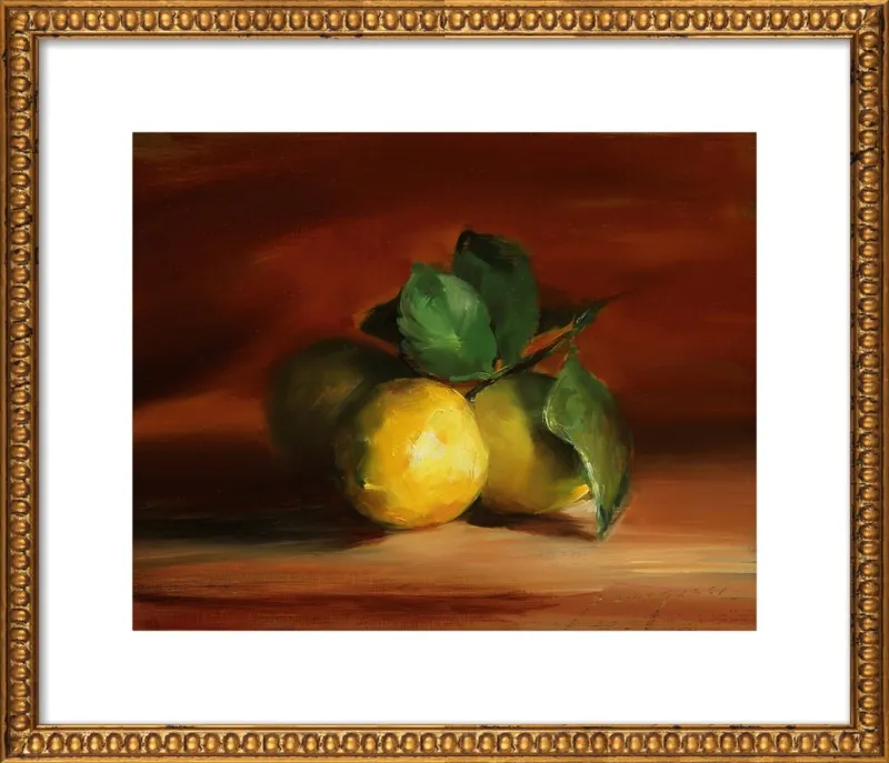 Lemons In Quiet Light by Georgesse Gomez for Artfully Walls