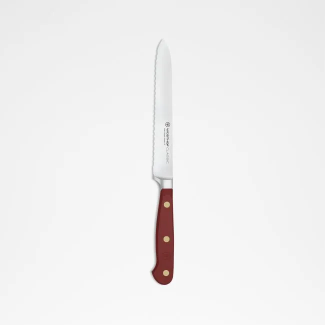 Wusthof Classic Color Tasty Sumac 5" Serrated Utility Knife