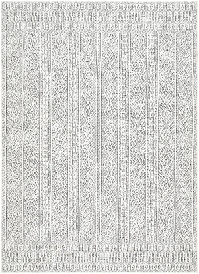 Terrace Gray Outdoor 2' x 2'11" Machine Woven Rug