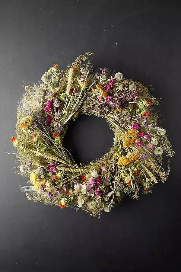 Preserved Perennial Garden Wreath