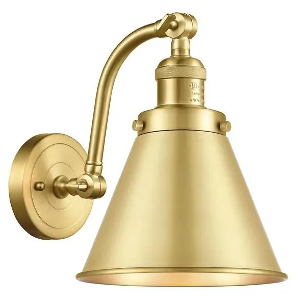 Zachary Curved Arm Wall Sconce