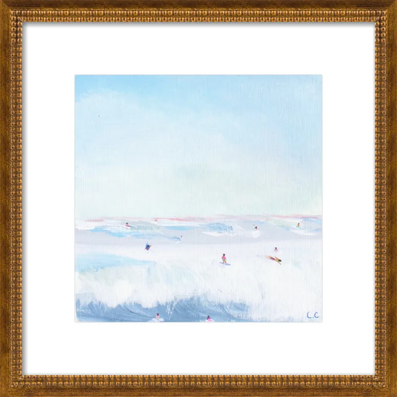 Soft Blue Surf  by Caroline Chriss  for Artfully Walls