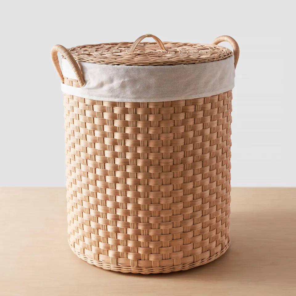 The Citizenry Kawi Wicker Storage Basket | Large | Tan/Beige
