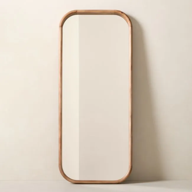 Saone Ash Wood Full-Length Floor Mirror 32"x76"