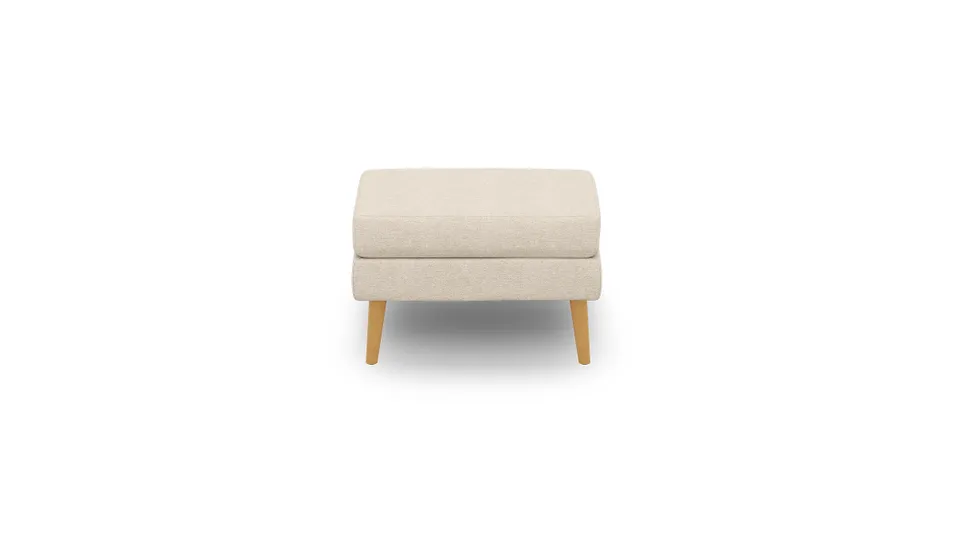 Nomad Ottoman - Georgia Clay - Performance Chenille / Oak - Wood