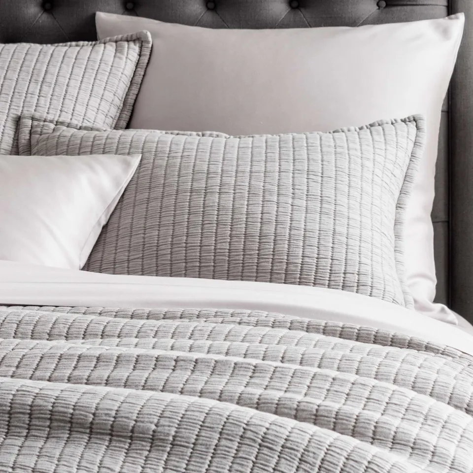 Boyfriend Grey Matelasse Sham