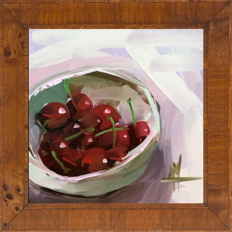 bowl of cherries no. 7 by Angela Moulton for Artfully Walls