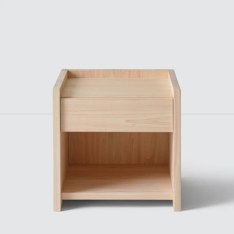 The Citizenry Hinoki Wood Nightstand | Light Wood