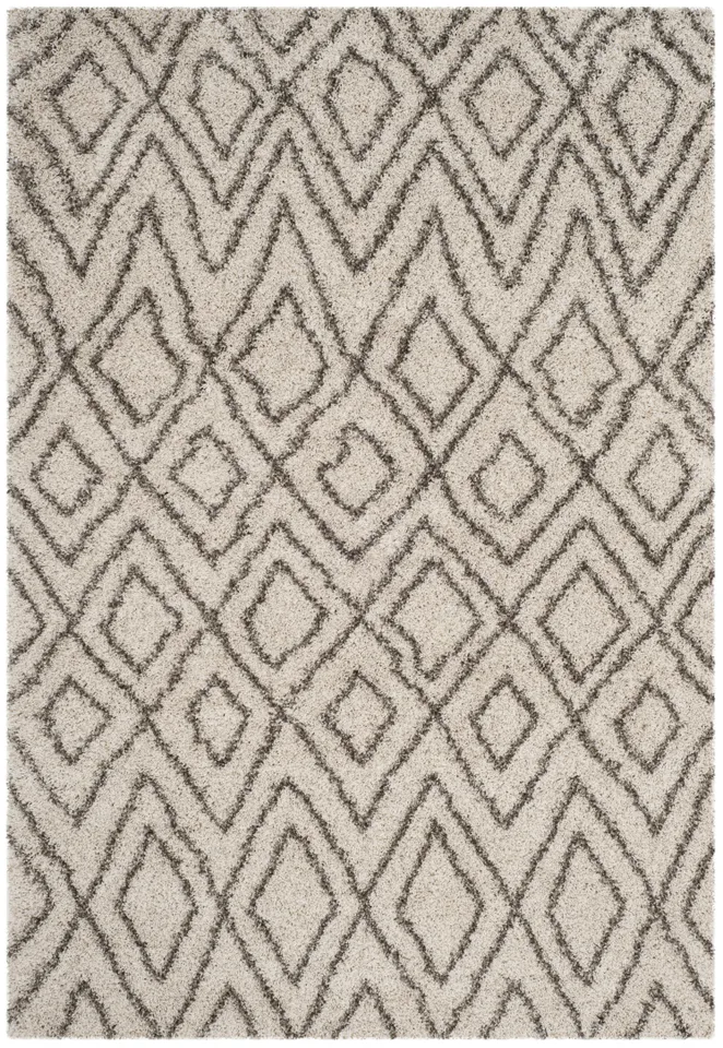 Arlo Home Woven Area Rug, SGH332A, Ivory/Grey,  3' X 5'