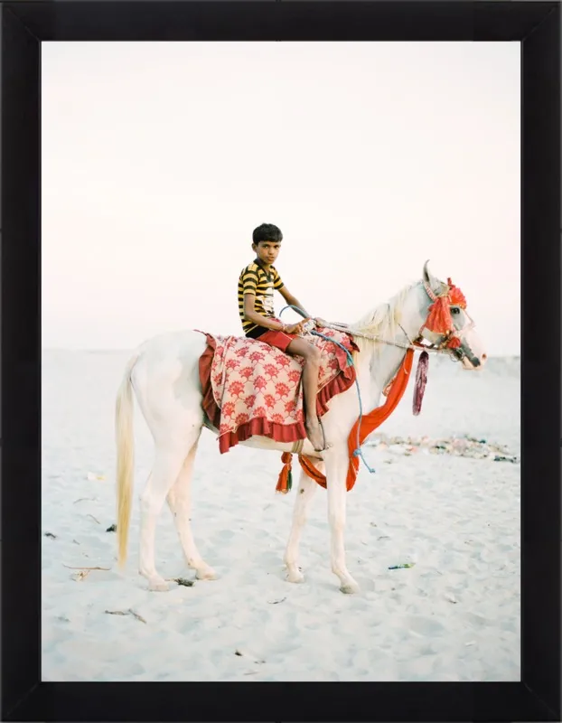 Boy on Horse by Andrew Jacona for Artfully Walls