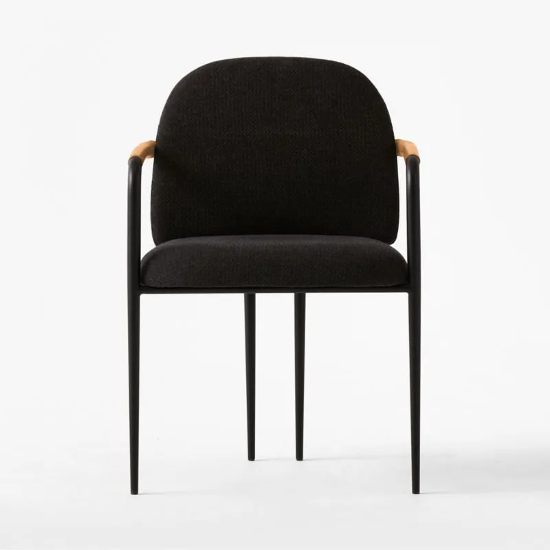 Avont Upholstered Charcoal Performance Fabric Dining Chair Set of 4