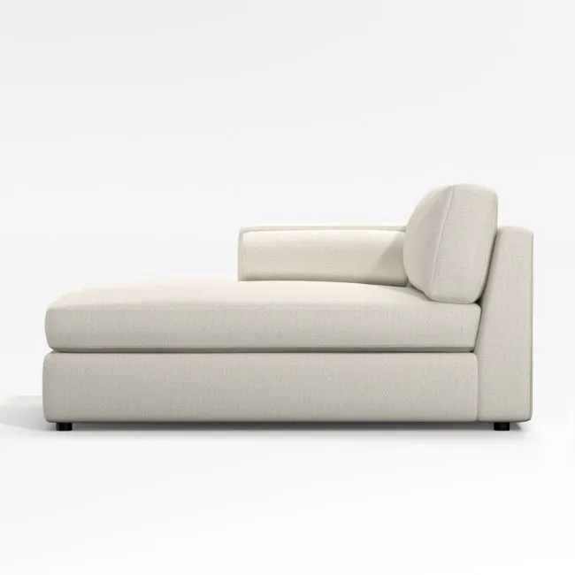 Aris Deep Left-Arm Chaise Lounge Sectional Piece
