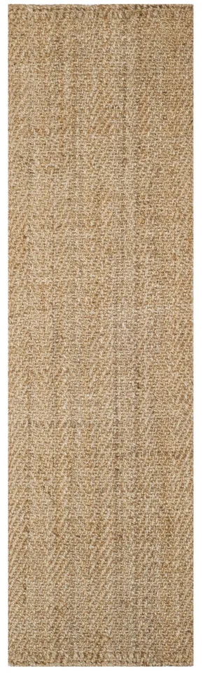 Arlo Home Hand Woven Area Rug, NF263A, Natural,  2' 3" X 8'