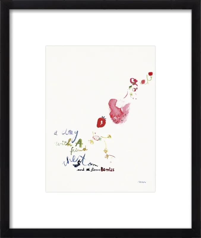 Strawberry Summer Storm by META WRABER for Artfully Walls