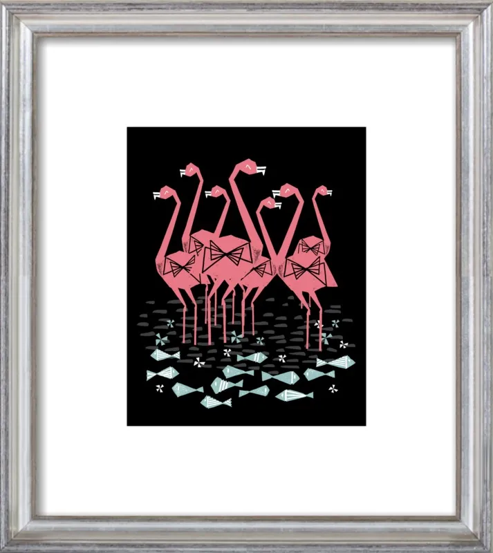 Flamingos by Andrea Lauren for Artfully Walls