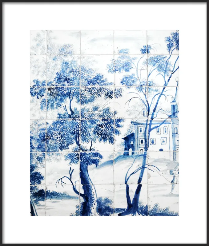 Lisbon Blue Tiles Two by Lupen Grainne for Artfully Walls