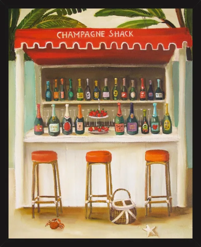 Champagne Shack by Janet Hill for Artfully Walls