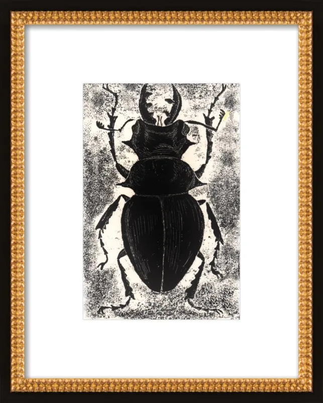 Black Beetle on White by Tennopent Sooster for Artfully Walls